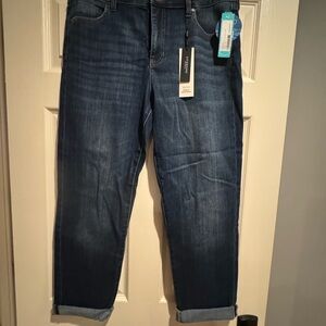 Liverpool Deep Blue Cropped Jeans
